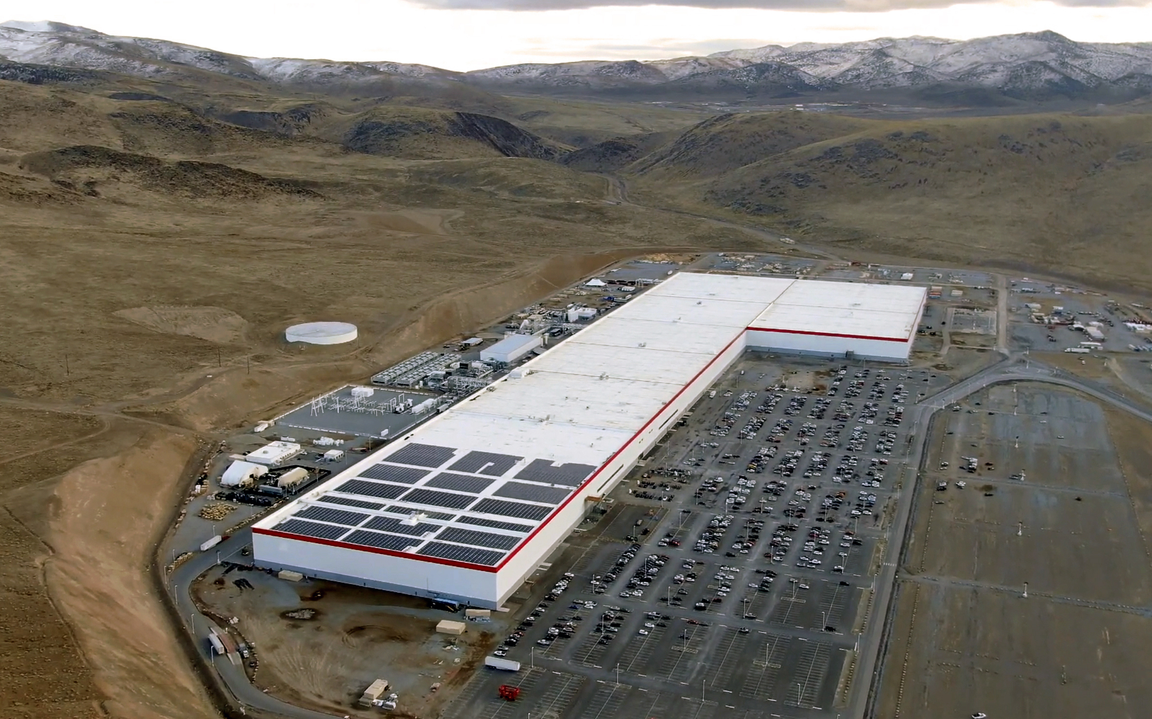 Tesla Gigafactory in Nevada, December 2019